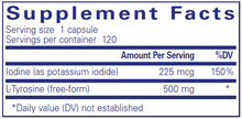 Load image into Gallery viewer, Iodine & Tyrosine 120 caps