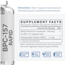 Load image into Gallery viewer, BPC-157 Rapid - 250mcg 60 caps
