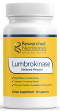 Load image into Gallery viewer, Lumbrokinase 22mg, 60 caps
